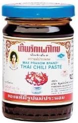 Mae Pranom Thai Chili Paste 8oz. (M) Thai Food Cooking Product of Thailand