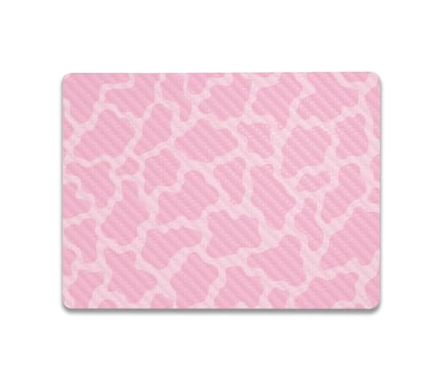 Image of MightySkins Carbon Fiber Skin Compatible with Microsoft Surface Laptop Go 3 (2023) Full Wrap Kit - Pink Giraffe | Protective, Durable Textured Carbon Fiber Finish | Made in The USA