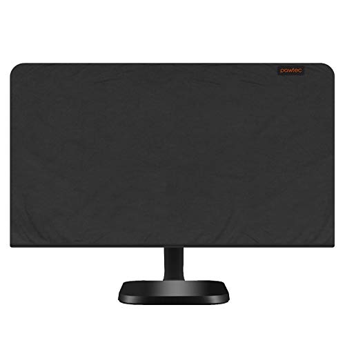 Pawtec Lightweight Flat Screen Monitor Dust Cover - Scratch Resistant, Lycra, Full Body