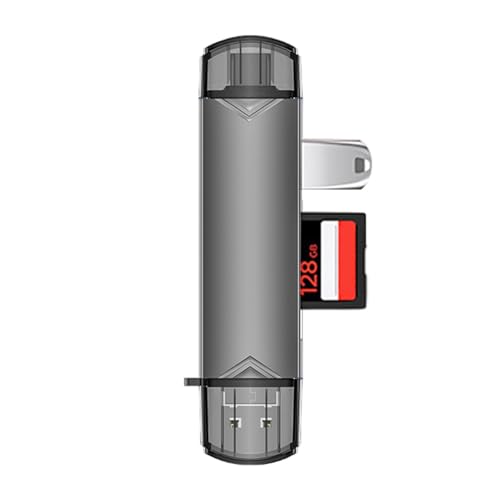Lector de tarjetas para teléfono, concentrador USB multiusos con lector de tarjetas, lectores de tarjetas de computadora, lector de tarjetas USB compacto portátil, adaptador de tarjeta USB para