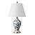 JONATHAN Y JYL3009B Grace 24" Floral Classic LED Table Lamp Cottage Traditional Bedside Desk Nightstand Lamp for Bedroom Living Room Office College Bookcase LED Bulb Included, Blue/White
