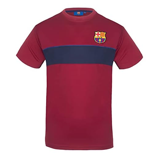 FC Barcelona Camiseta para hombre de fútbol oficial, de poliester, para entrenar - - Medium
