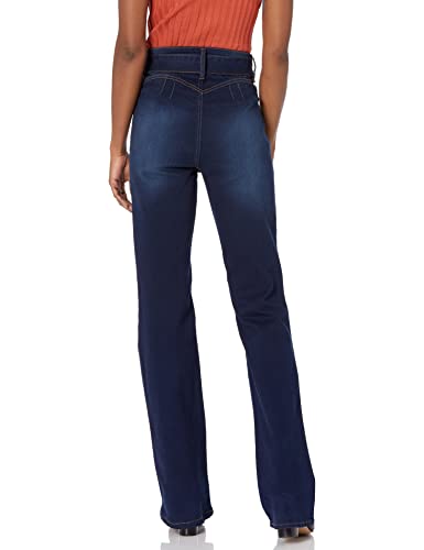 dollhouse Women's Mini Flare Jeans with Self Belt2