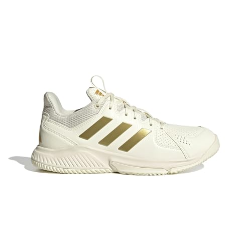 adidas Damen Court Flight Shoes, Off White/Gold met./core Black, 48 2/3 EU – Ansicht 2