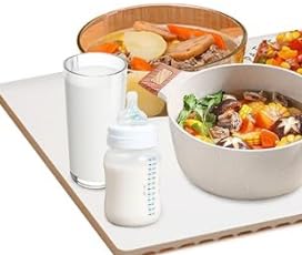 Chauffe Plat Électrique, Chauffante Plat Électrique Pliable Enroulable Plaque Chauffante Electrique avec Minuteur et 3 Réglages de Température 60-100 ℃ pour Fêtes, Buffets, Réunions de Famille