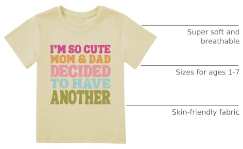 Image of Big Sister Announcement T Shirt Toddler Girls Promoted to Big Sister Tees Outfits 1-7 Years