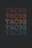  TACOS: Cuaderno de líneas forrado, 6 \"x9\" (15,24 x 22,86 cm), 120 páginas, papel crema, cubierta mate