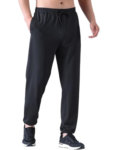 Zoulee Men's Zipper Fly Track Pants Drawstring Sweatpants Jogger Pants3
