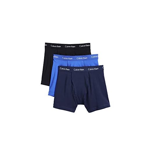 Calvin Klein Cuecas Algodão Clássico Boxer Brief — Pack c/ 3 (Preto)