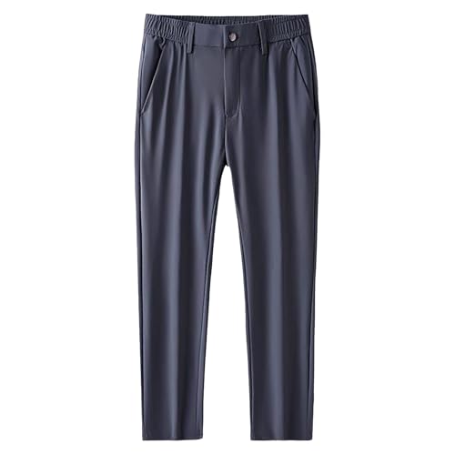 Pantalon habillé pour homme de travail coupe droite fluide extensible été
