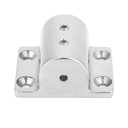 Base de Tubería Marina Acero Inoxidable Rectangular Barco Tubo/Tubo Base Cuadrada Accesorios de Riel de Mano Base Ajuste Para 0.9in / 1in Piezas de Barco Para Barco Barco Yate(22 mm / 0.9in)