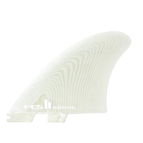 FCS II Modern Keel Surfboard 2 Fin Set - Clear