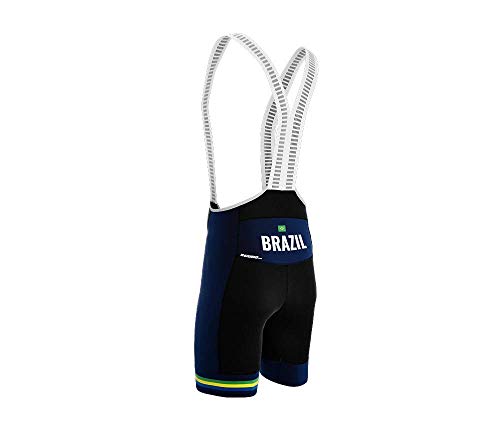 Brazil Blue Code Cycling Pro Bib Shorts Bike for Men Size L