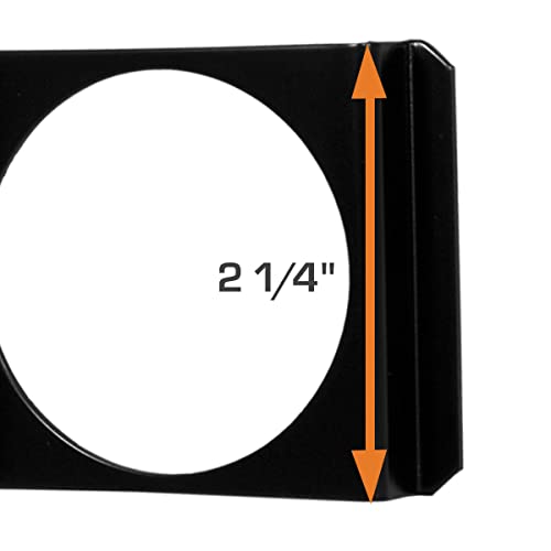 Glowshift Universal Black Triple Gauge Single Din Radio Face Pod - Fits Any Make/Model - Mounts (3) 2-1/16" (52Mm) Gauges To Vehicle's Radio Din #TOP4