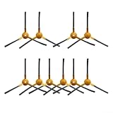 Cepillos laterales de repuesto para aspiradoras robots para Redroad R10, para Tesvor S8 Pro, para Bobsweep Dustin, mejora el rendimiento con juego 4/10 (paquete de 10)