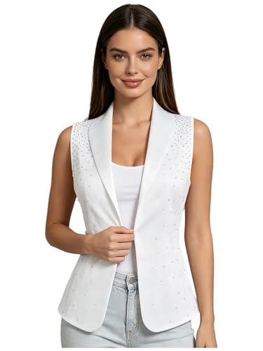 Chaleco de vestir Alvivi para mujer ideal para oficina y camisas elegantes