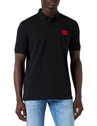 HUGO Herren Dereso222 Polohemd, Black001, L EU