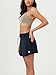 ODODOS Women's Drawstring Tie Daily Skirts Built-in Shorts Athletic Golf Tennis Skorts with Ball Pocket, Deep Navy, Medium
