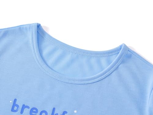 Topgal Tie Dye Girls Pajamas for Little & Big Girls 2PC Set Sleepwear Summer Short Sleeve Jammies Size 6-182