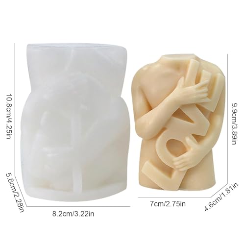 Molde de silicone para corpo humano, molde de silicone para corpo humano 3D,Molde de vela em formato