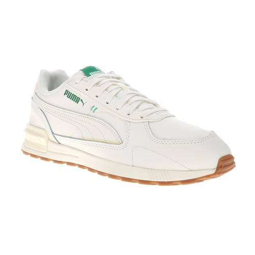 PUMA Womens Graviton Leather Lace Up Sneakers Shoes Casual - White2