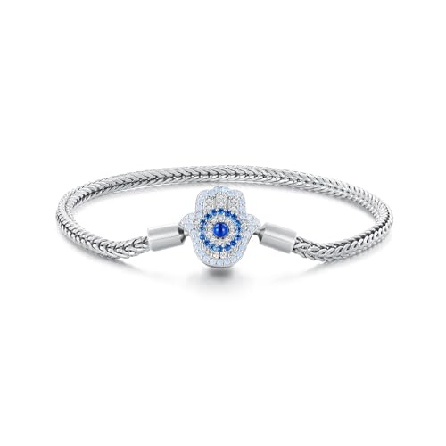 Bracelet Hamsa en argent symbole de sérénité et paix intérieure