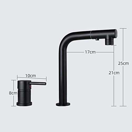 Robinet de cuisine à 2 trous rétractable pour simplifier la vaisselle - 4