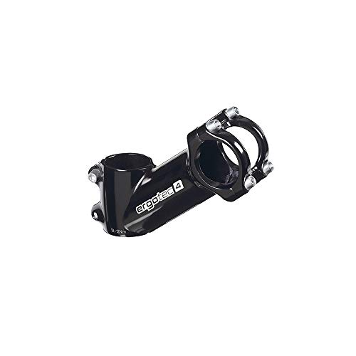 Potence inclinée 35° ergotec High Crab 2 en aluminium noir 90mm pour guidon 31.8mm