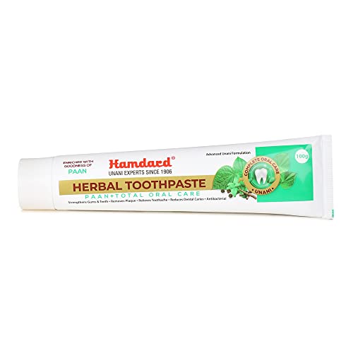HAMDARD Herbal & Paan + Total Oral Care Germ Protection Antibacterial Toothpaste (100gm*2) - Combo of 2