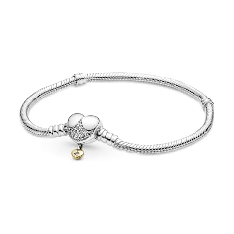 Pandora Disney Princess Heart Snake Chain Bracelet Cover