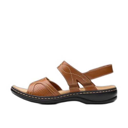 Clarks Collection Women's Leisa Meadow Sandal, Tan...