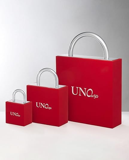 UNOde50 Sterling Silver-Plated Leather Bracelet with Green Faceted Crystal, Rigid Design, SER CAMALEONICA4