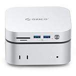 ORICO MiniMate 8TB External SSD Compatibility with Mac Mini M4, 4TB for 40Gbps(3200MB/s) Data Processing, 4TB for 1000MB/s Backup Storage, USB 3.0(10Gbps) * 3, TF & SD 4.0, M4Ultra