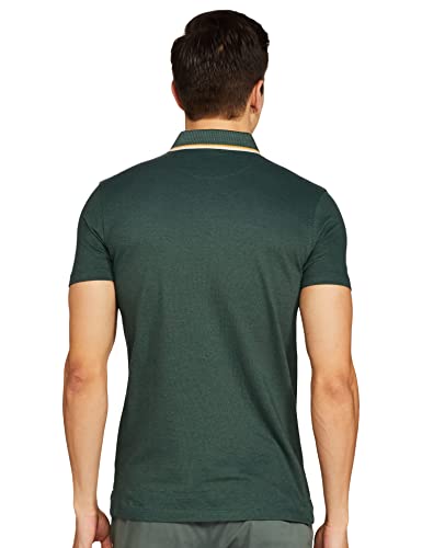 Image of Jack & Jones Men's Cotton Regular Fit Solid Polo Collar T-Shirt
