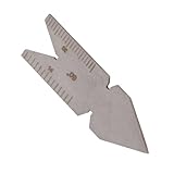 Stainless Steel Fishtail Center Gauge Screw Thread Lathe Cutting Tool for Quick Comparison(#2)