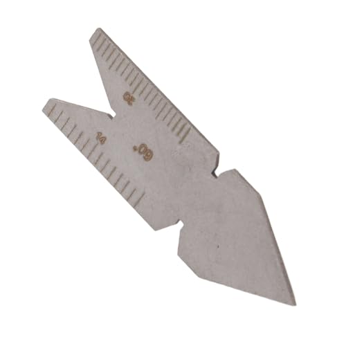 Stainless Steel Fishtail Center Gauge Screw Thread Lathe Cutting Tool for Quick Comparison(#2)