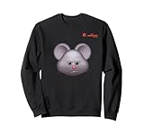 8.5 oz, Klassisch geschnitten Emoji runzelt die Stirn wütendes Mäusegesicht Sweatshirt