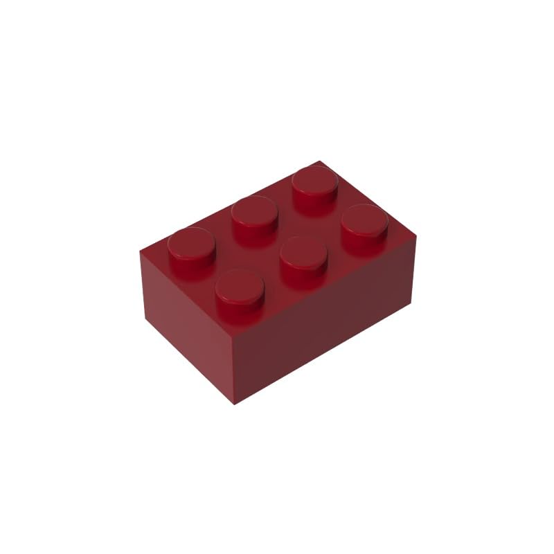 Gobricks 3002 Basic Bricks Brick 2x3 50 Pieces GDS-541 Compatible with Lego Building Blocks Color:Dark Red — image 1