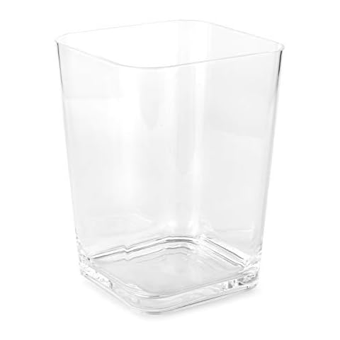 Huang Acrylic Clear Square Wastebasket Trash Can Cover