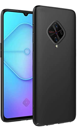 Image of Mobile Back Cover Case for Vivo S1 Pro (Silicone Case|CameraProtection|Black SC1510)