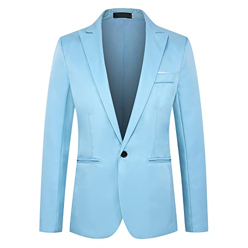 Letuwj Men's Coat Casual Suit Solid Color Suit4