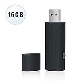 [page_title]-Mini Digital Diktiergerät | Profesionelles Aufnahmegerät | 20 Stunden Akku |16GB - 192 Stunden Aufnahmekapazität | One-Touch Aufnahme | USB Memory Stick für Vorlesung, Interview, Meeting usw