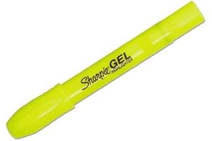 Sharpie Gel Highlighters, Fluorescent Yellow, 12-Pack