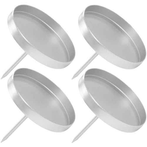 Aurasky Kerzenhalter Adventskranz, 8.5 cm Kerzenständer Silber 4 Stück,...