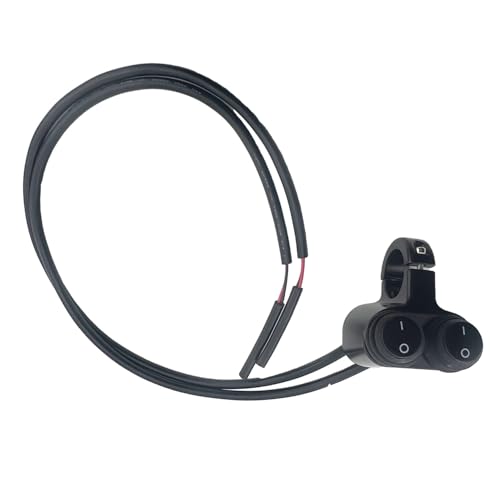 Image of FainWan 12v 5A Motorcycle ATV Bike 7 /8 inch 22mm Handlebar Dual Control Multifunctional Headlight Waterproof Switch Dangerous Brake Fog Light 2 in 1 Switch (Black)