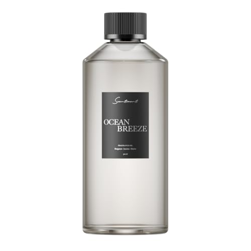 Scentiment Ocean Breeze Diffuser Oil - Premium Hotel Scent with Notes of Bergamot Lemon Jasmine with Marine & Amber Home Scent Hotel Fragrance Oil Diffuser Refill - 16.91 fl oz (500 mL)