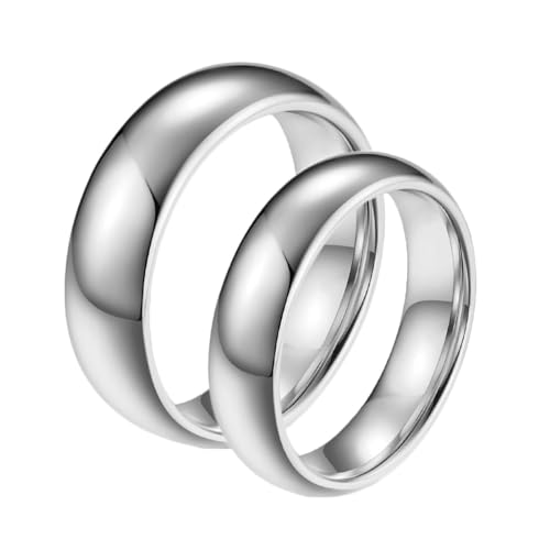 Bague couple fiançailles symbole d'amour éternel, alliance homme femme argent