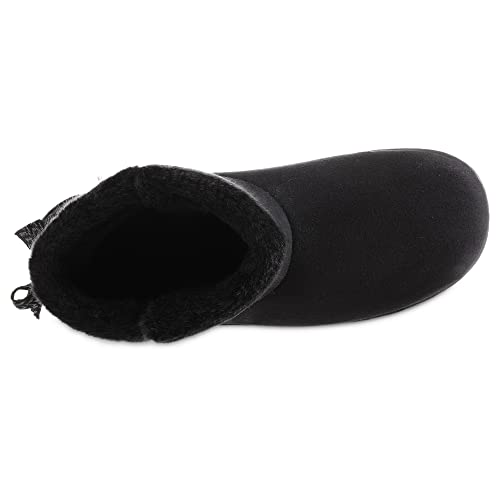 Isotoner Women's Microsuede Mallory Bow Bootie Slippers #TOP30