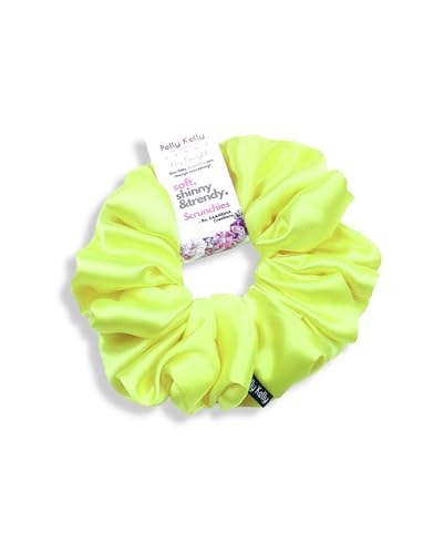 Image of Satin Scrunchies Hair Bands for Women | No-Damage Elastic Hair Ties for Ponytails & Buns | Fluffy & Stylish Rubber Bands | Extra Large Size | Pack of 5