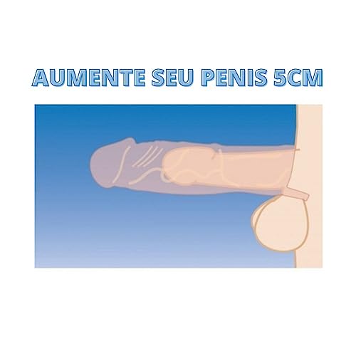 Capa Peniana Extensora CyberSkin com Anel para Escroto 18cm x 3,6cm sendo 13cm Penetrável